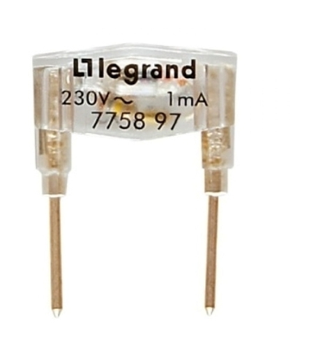 Модуль подсветки Legrand GALEA LIFE 230В, 0.001А, Зеленый