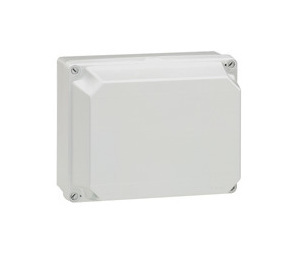 Коробка промышленная - IP55 - IK07 - RAL 7035 - 220x170x140 мм - сплошная крышка