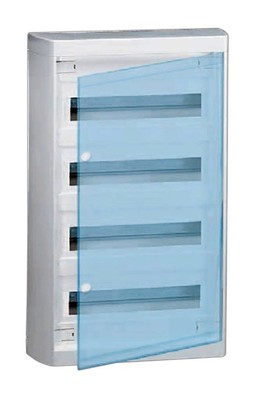 Распределительный шкаф Nedbox, 48 мод., IP40, навесной, пластик, прозрачная дверь, с клеммами