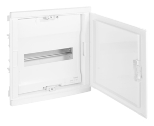 Распределительный шкаф Nedbox 12 + 2 мод., IP40, встраиваемый, пластик, бежевая дверь, с клеммами