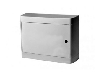 Распределительный шкаф Nedbox, 12 мод., IP40, навесной, пластик, белая дверь, с клеммами