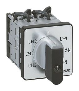 Переключатель электроизмерительных приборов - для вольтметра - PR 12 - 6 контактов - без нейтрали -